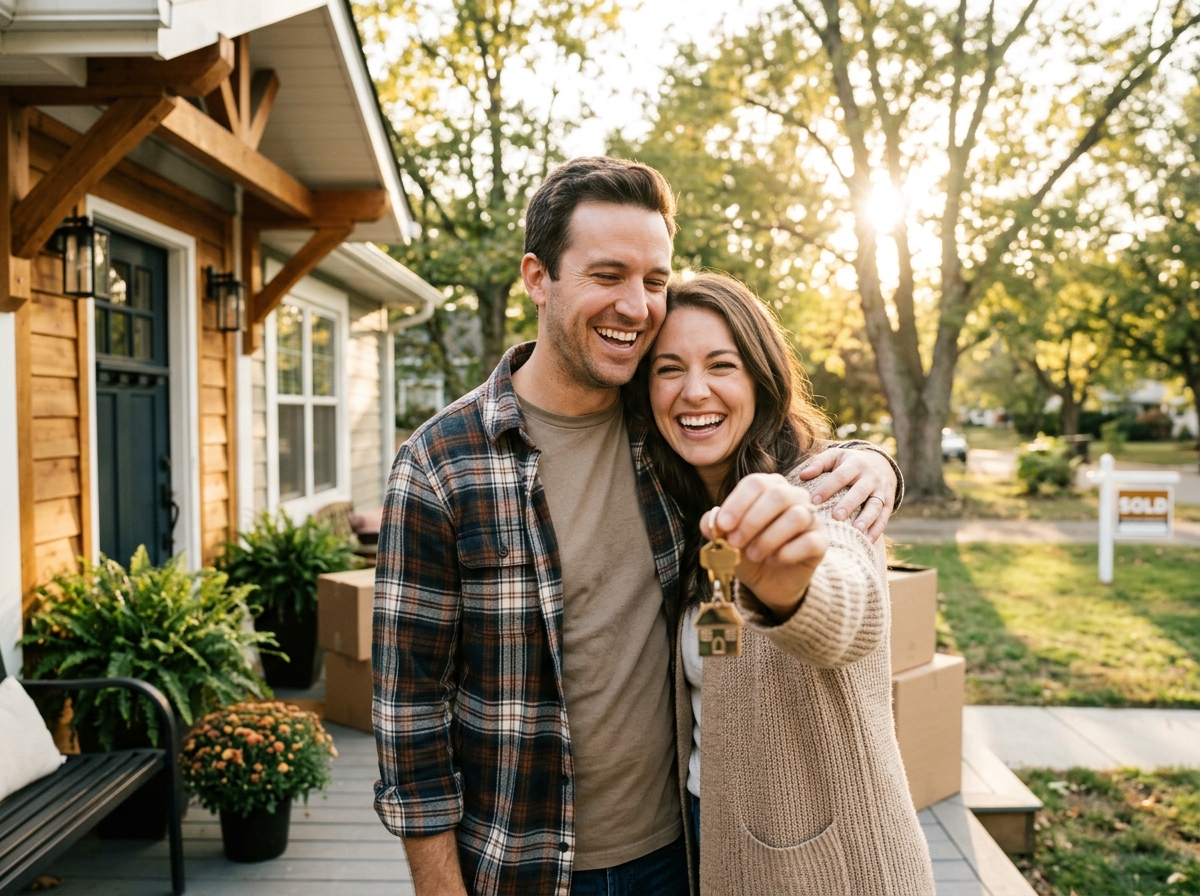 Delighted Homeowners at Closing